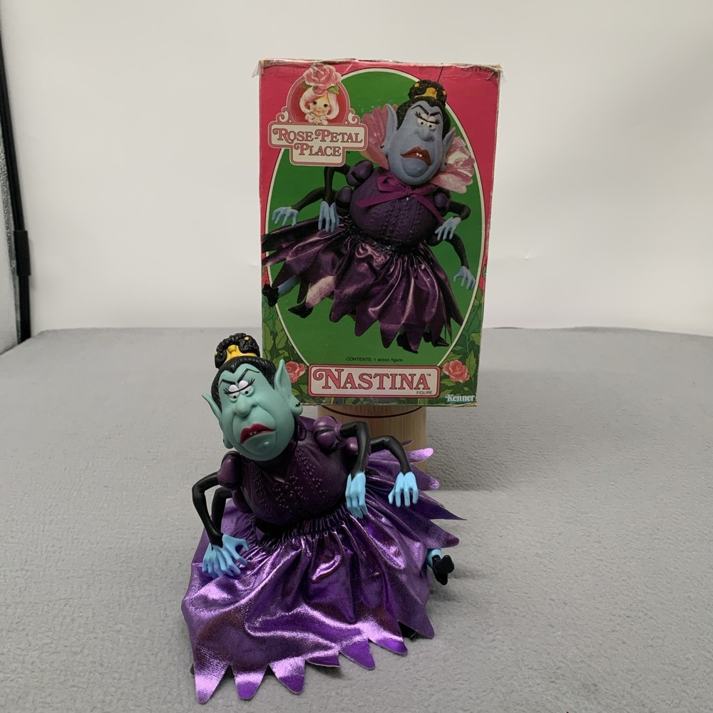Rose Petal Place Nastina The Spider Figure Kenner 1984 Open Box VTG  Works